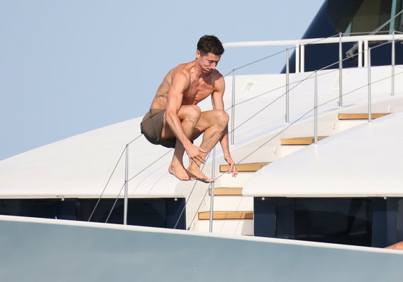 Robert Lewandowski na Ibizie