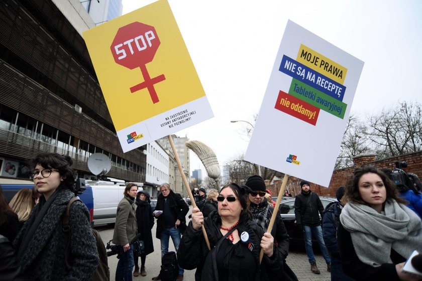 Protest przed siedzibą PiS