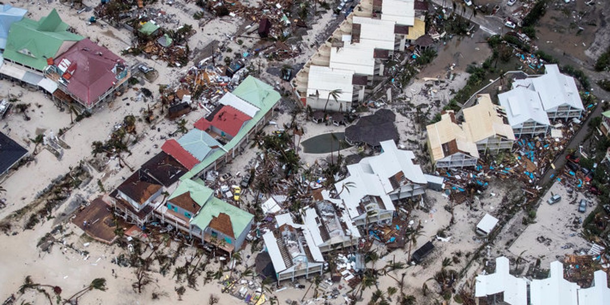 Views like this one, of Saint Martin in the Caribbean, contribute to the belief that the world is getting worse.