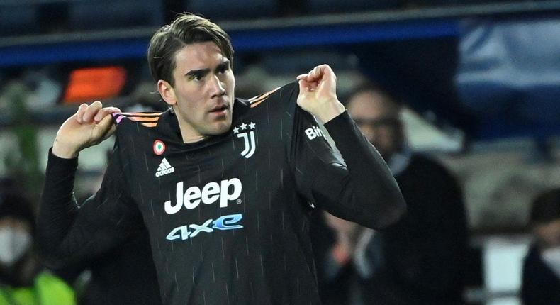Dusan Vlahovic has scored four times in six games for Juve since leaving Fiorentina Creator: Alberto PIZZOLI