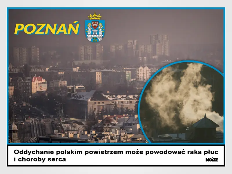 Poznań - stolica Wielkopolski również ma problemu ze smogiem