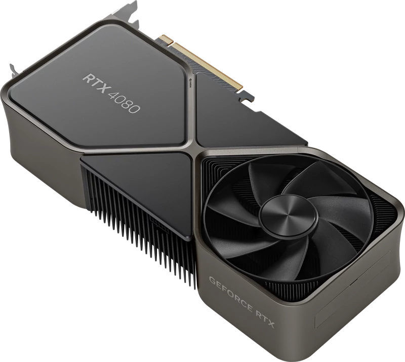 Nvidia GeForce RTX 4080 Founders Edition – tyłobok tył