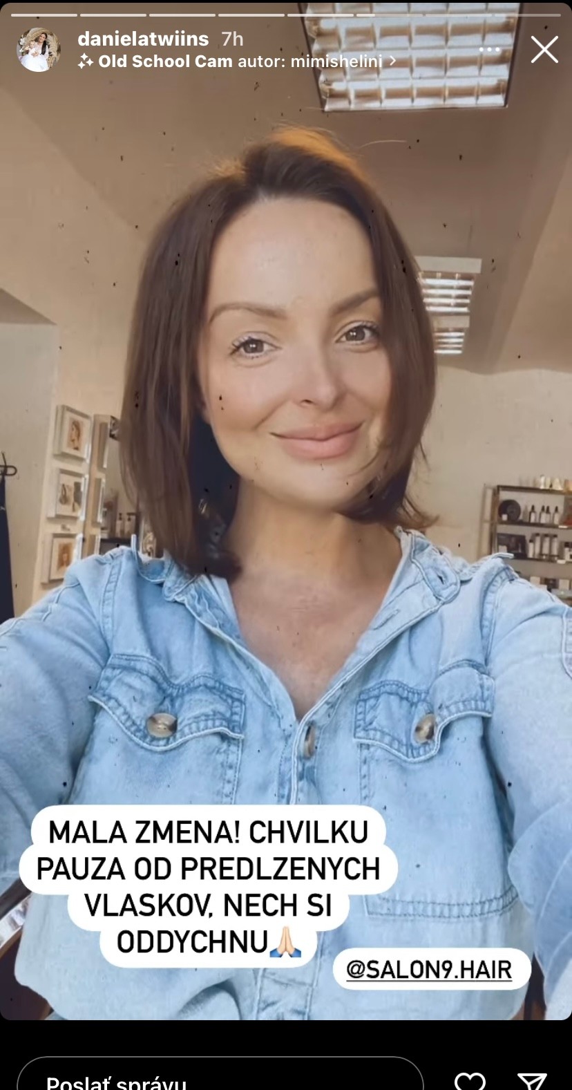 Daniela Nízlová sa ukázala s krátkymi vlasmi. 