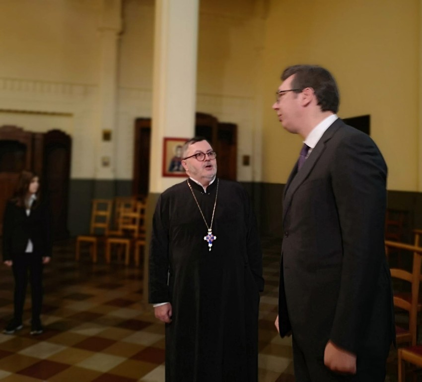 Vučić sa ocem Jakovom