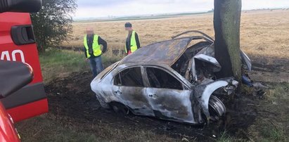 Tragedia w Opolskiem. Kierowca spłonął żywcem