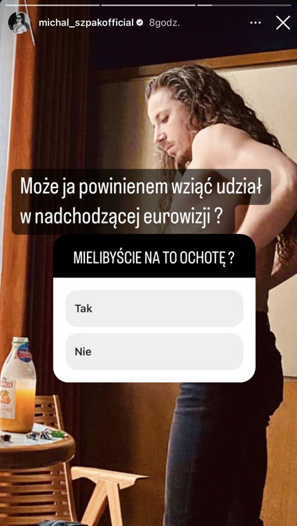 Michał Szpak zapytał fanów, czy powinien wziąć udział w Eurowizji jeszcze raz