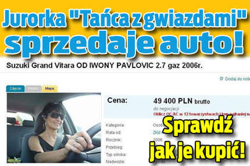Jurorka "Tańca z gwiazdami" sprzedaje auto! Chcesz kupić?