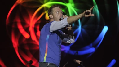 Coldplay na scenie z Martym McFly'em
