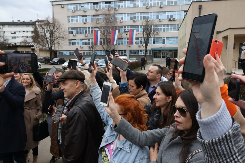Protest podrške novinara kolegi Nikoli Morači