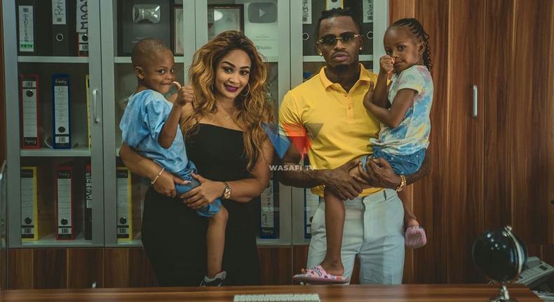 Diamond Platnumz treats Zari & his kids to tour of his Mega Mansion (Courtesy/Wasafi)