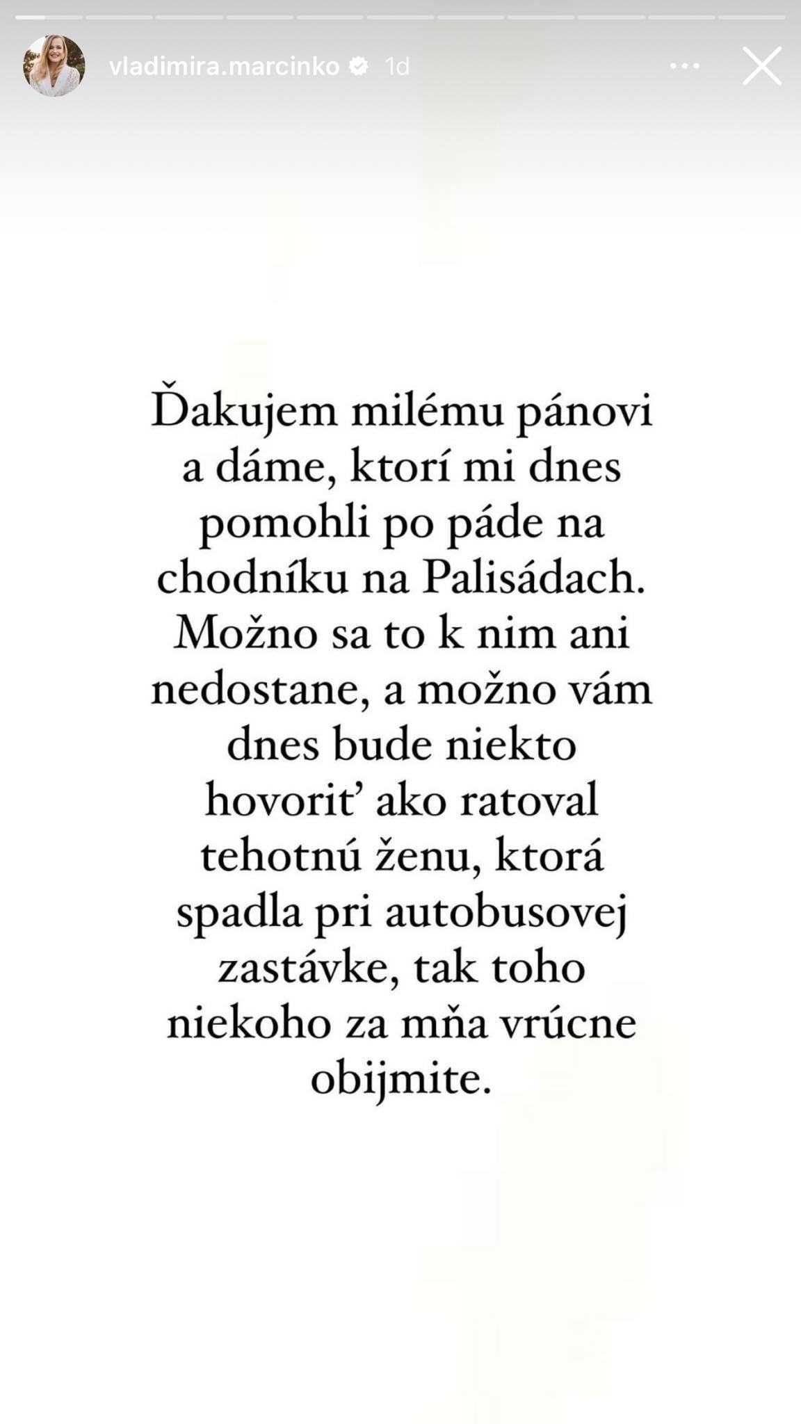 Slovenská poslankyňa Vladimíra Marcinková mala menšiu nehodu. 