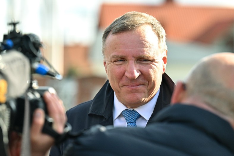 Jacek Kurski przed kongresem Prawa i Sprawiedliwości w Przysusze (12.10.2024)