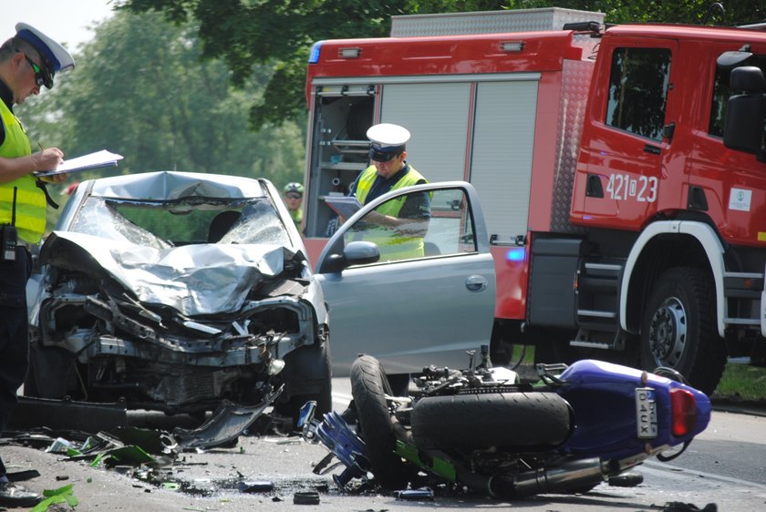 Tragiczny wypadek motocyklisty pod Głogowem