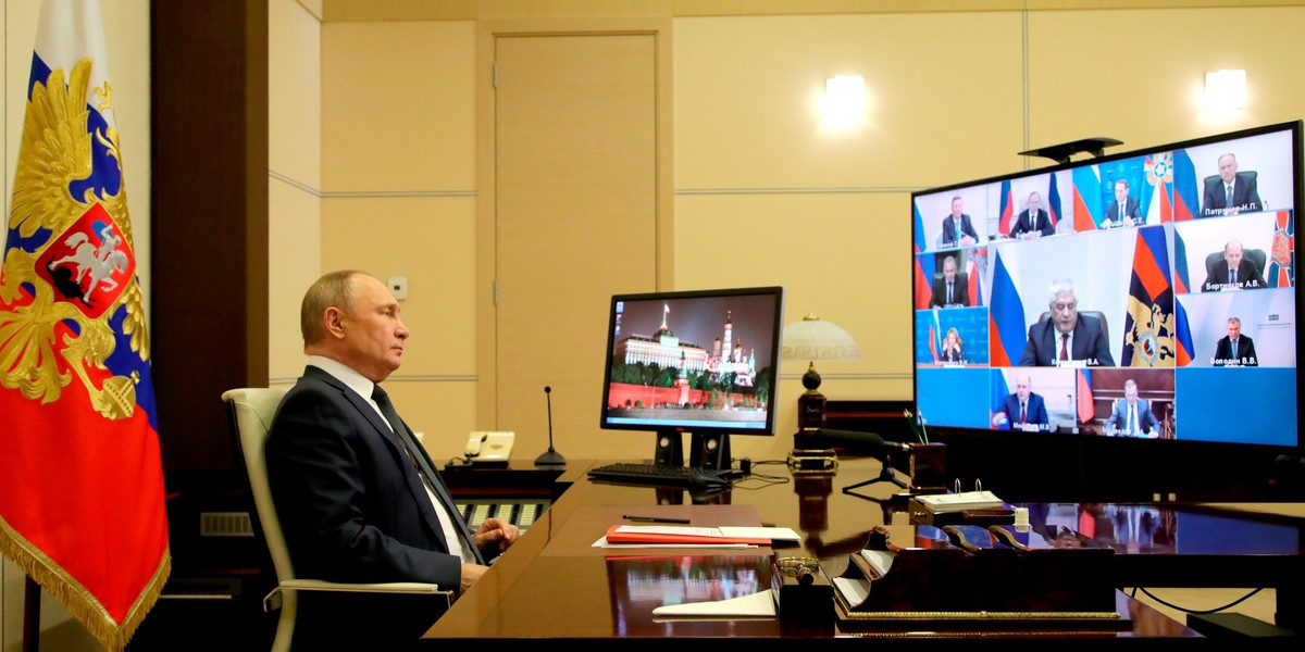 Władimir Putin na zdjęciu z 1 kwietnia 2022 r.