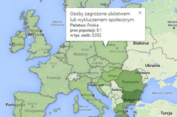 Eurostat: Ok. 3 mln Polaków w poważnym stopniu pozbawionych środków materialnych