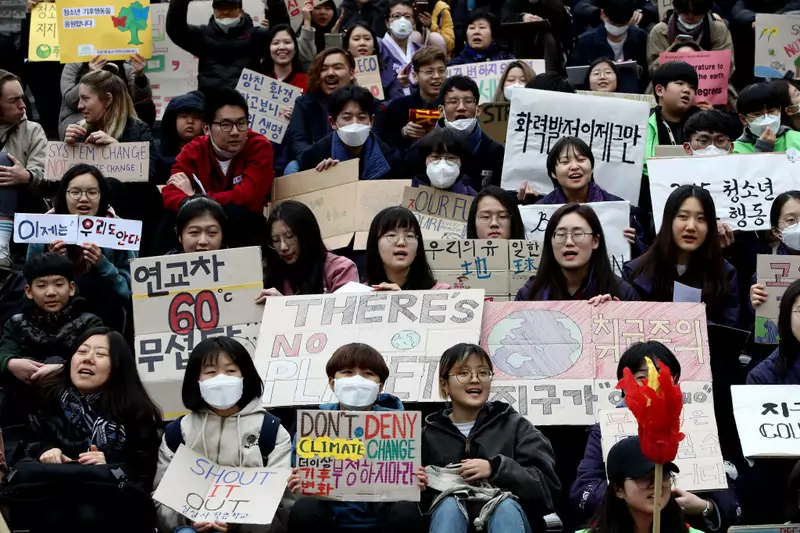 Młodzieżowy Strajk Klimatyczny w Seulu