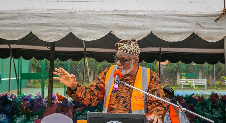 Governor Rotimi Akeredolu says Mosques and Churches in the state would be allowed to hold services on Friday and Sunday respectively. (OndoAPC)