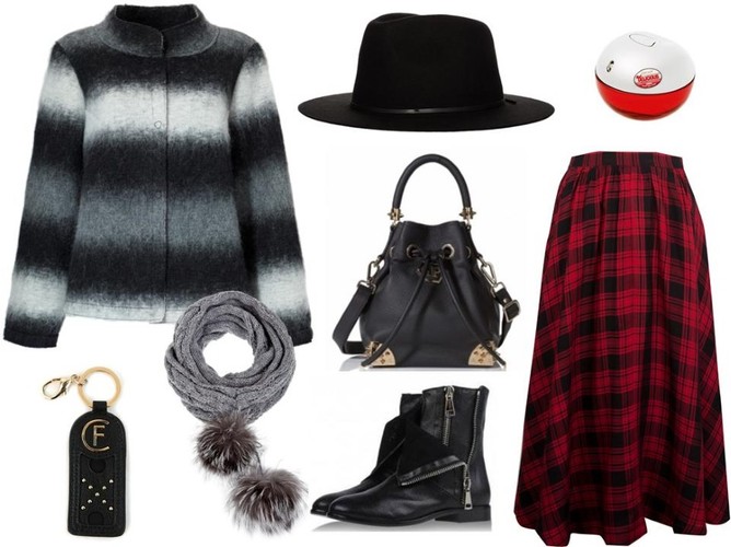 Kurtka – TOK/tok.net.pl, komin – Gena/gena.pl, buty – Casadei/e-catwalk.pl, torebka – Philips Plein/e-catwalk