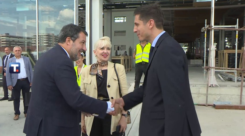 Salvini obišao Ekspo gradilište u Surčinu