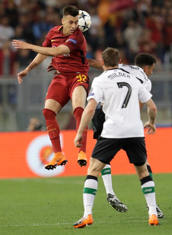 Detalj sa meča između Rome i Liverpula