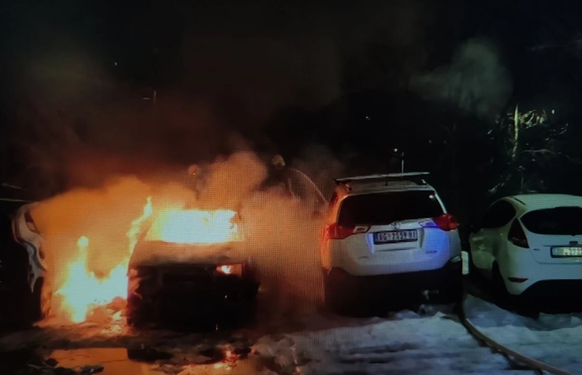 Požar na automobilu na Medakoviću