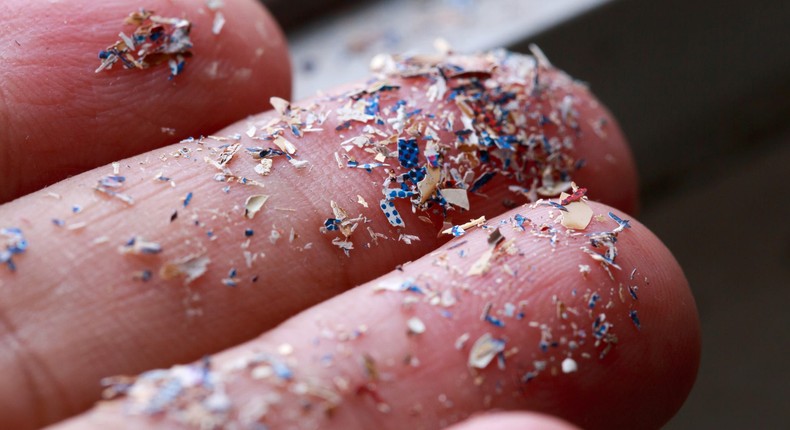 Microplastics are typically fewer than 5 millimeters in length.pcess609/Getty Images