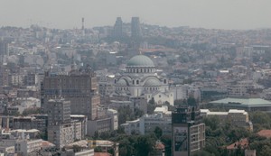 Hram Svetog save, Panorama Beograda