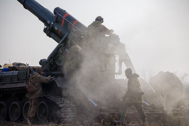 Ukraińscy żołnierze broniący Bachmutu