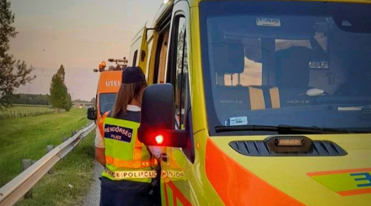 A 21 éves svéd férfit a mentőknek már úgy adta át személyt, hogy újra lélegzett és élt. / Fotó: police.hu