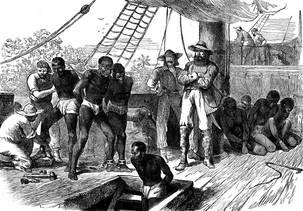 Niewolnicy porwani w Afryce.