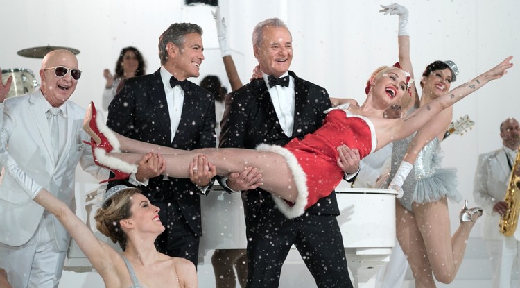 George Clooney, Bill Murray és Miley Cyrus az A Very Murray Christmasben