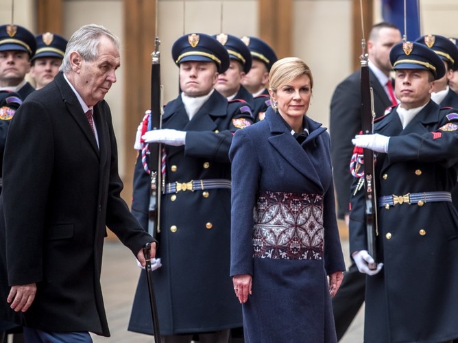 Kolinda Grabar-Kitarović i  Milos Zeman