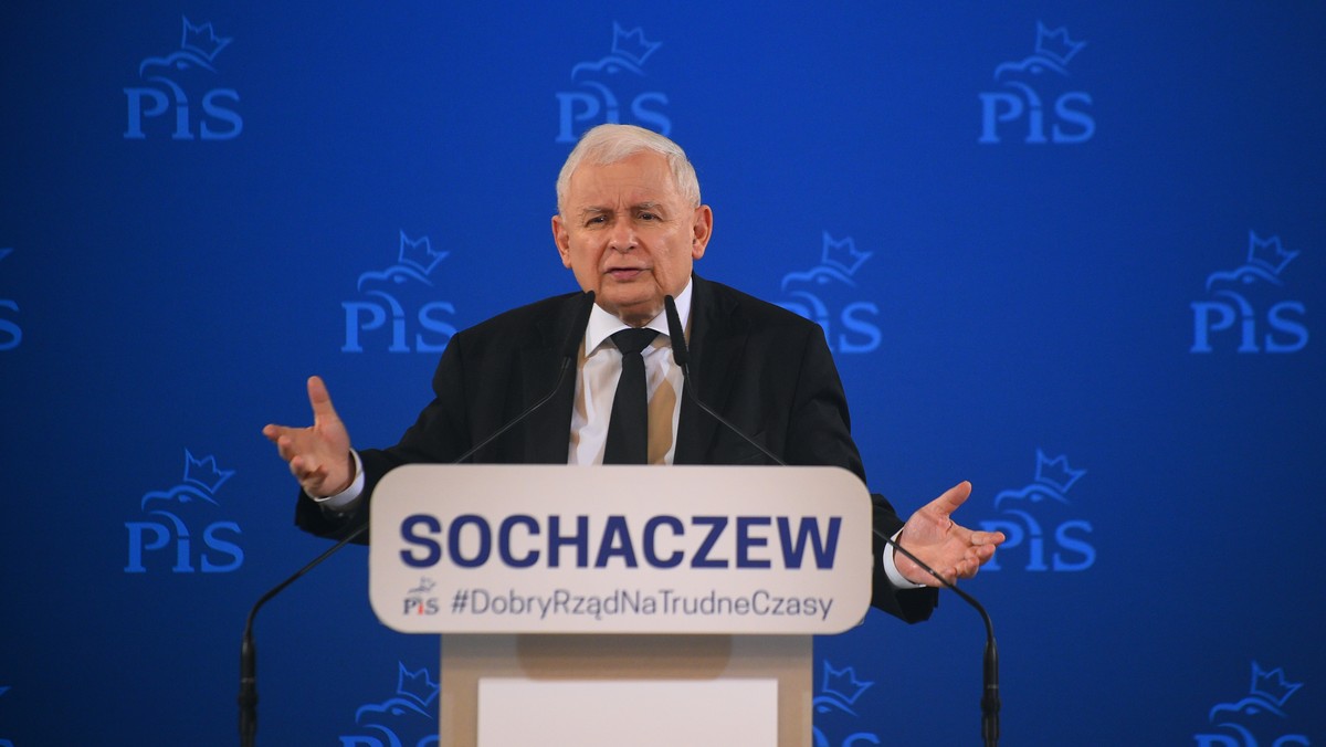 Jarosław Kaczyński na spotkaniu w Sochaczewie