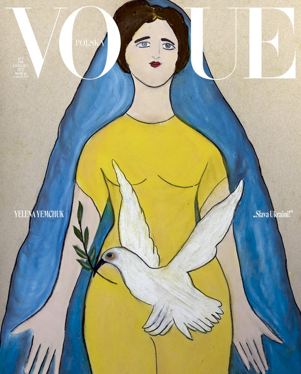 "Vogue Polska", jedna z dwóch okładek numeru "kwiecień 2022"