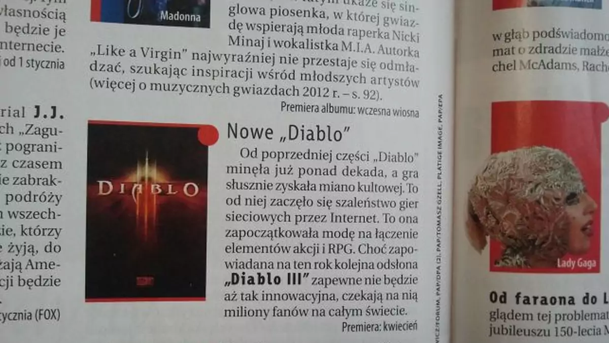 Polski tygodnik opiniotwórczy wie, kiedy zagramy w Diablo III i GTA V