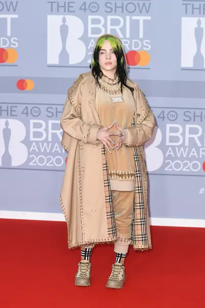  Billie Eilish na The BRIT Awards 2020 / (Photo by Gareth Cattermole/Getty Images)