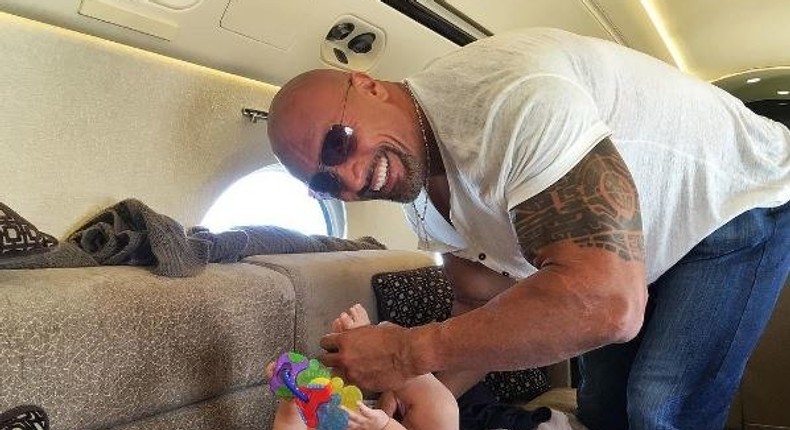 Dwayne and baby