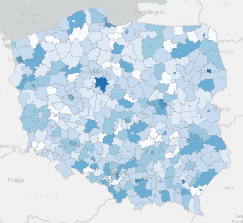 Mapa wolnych terminów w ciągu następnych 7 dni