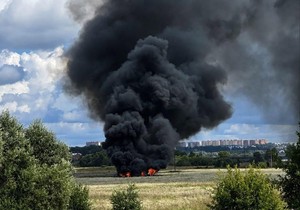 Pao ruski vojni avion u Moskvi