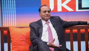 Billionaire steel industrialist and philanthropist Dr Narendra Raval during an interview with Jeff Koinange