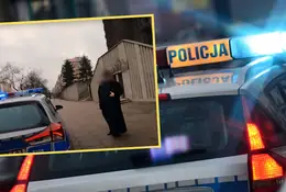 Awantura o parkowanie przed kościołem. Proboszcz pouczał policjantów [WIDEO]