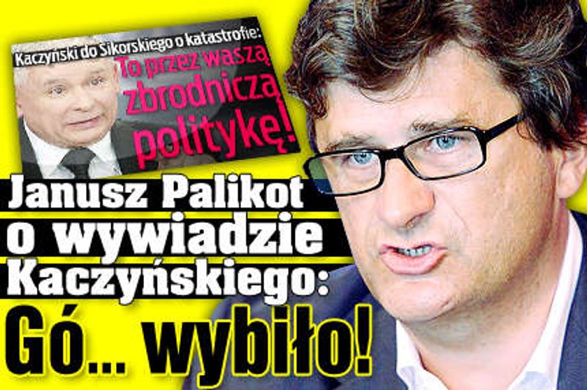 Palikot o wywiadzie Kaczyńskiego: Gó... wybiło!