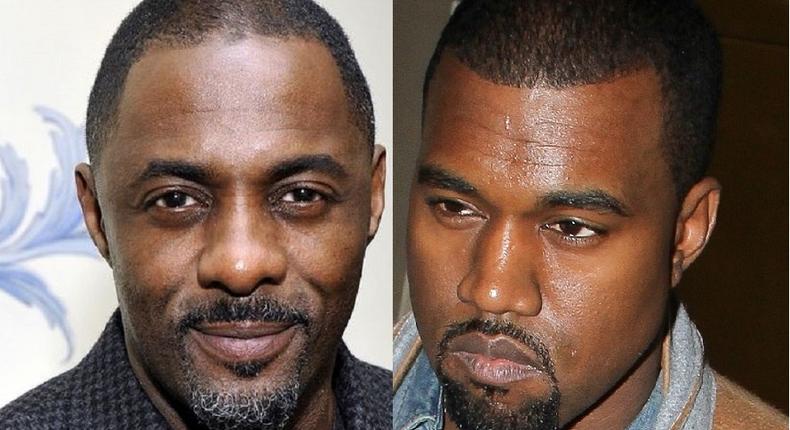 Idris Elba and Kanye West