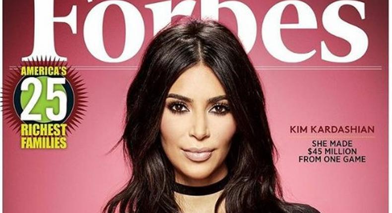 Kim Kardashian covers Forbes magazine