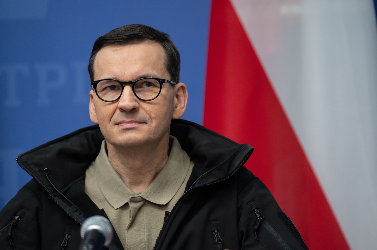 Mateusz Morawiecki podczas podpisania Deklaracji Premierów Trójkąta Lubelskiego