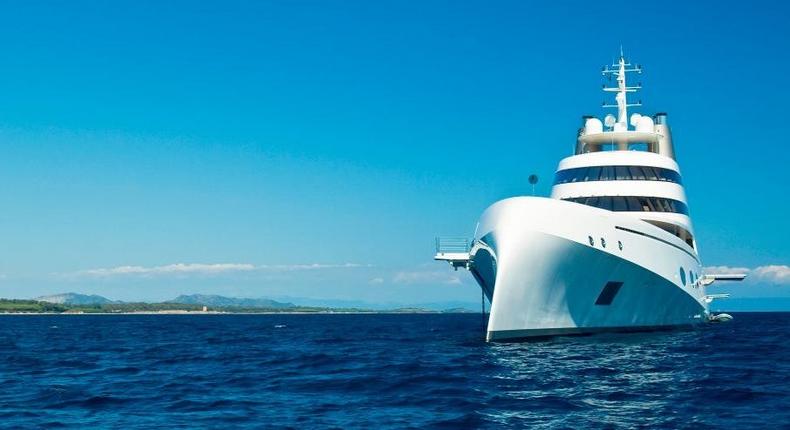 Russian Billionaire Andrei Menichenko's super yacht.Enrico Spanu/REDA&CO/Universal Images Group via Getty Images