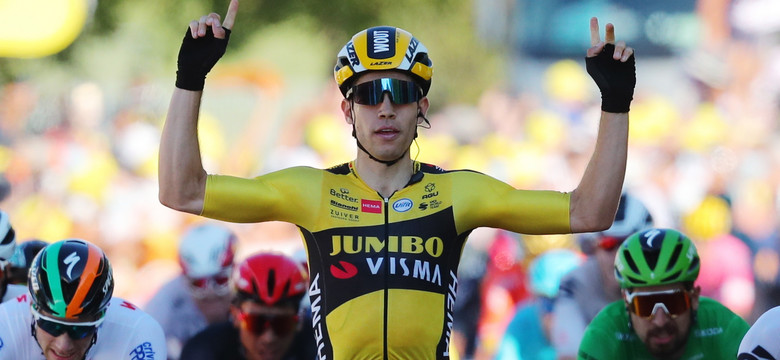 Tour de France: Van Aert najszybszy w Privas, Yates objął prowadzenie