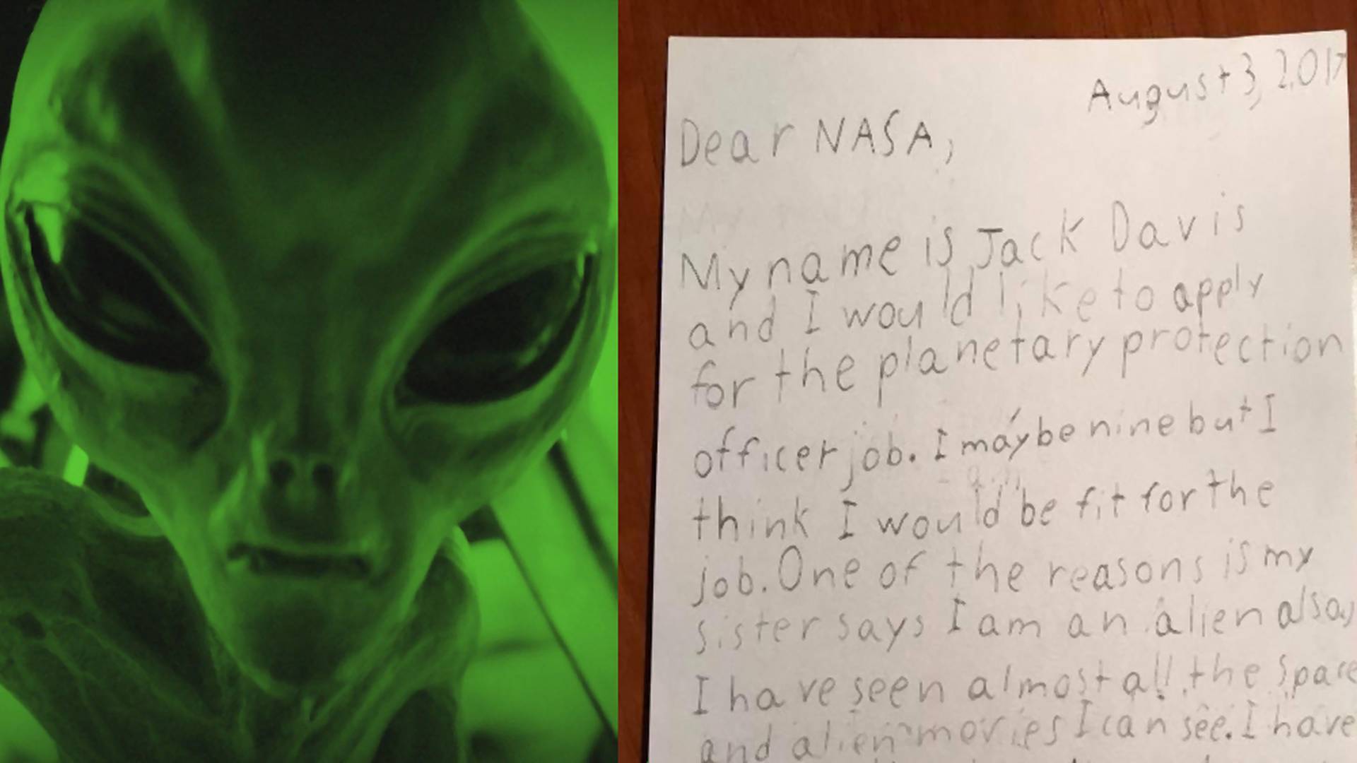 NASA szuka oficera obrony planetarnej. 9-latek wysłał im najlepszy list motywacyjny świata