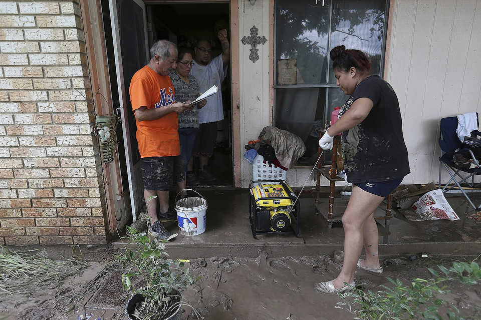 USA TEXAS FLOODING  (Flooding in Texas and Oklahoma)