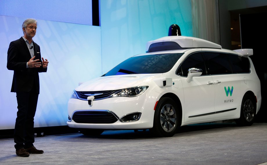 Minivan Pacifica z technologią autonomicznej jazdy Waymo